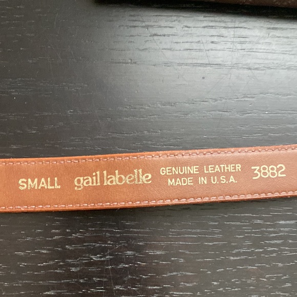 Gail LaBelle Vintage rust brown belt with frog buckle - Picture 2 of 6